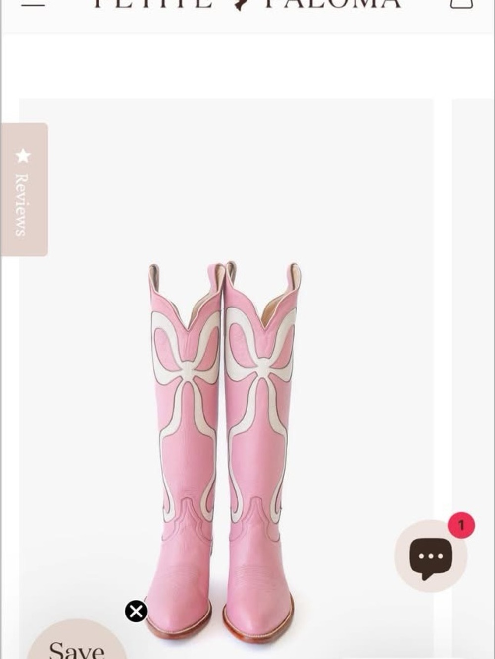 Petite Paloma Pink Western Knee-High Heeled Boots